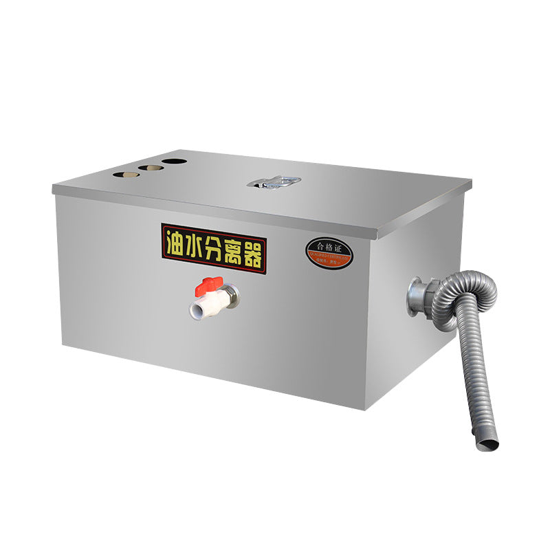 Oil-water separator kitchen catering filter commercial with automatic drainage sewer hotel stainless steel grease trap