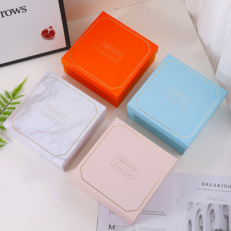 Business Gift Box Blue Gift Box Event Opening Gift Packaging Box Birthday Gift Men's Belt Packaging Box