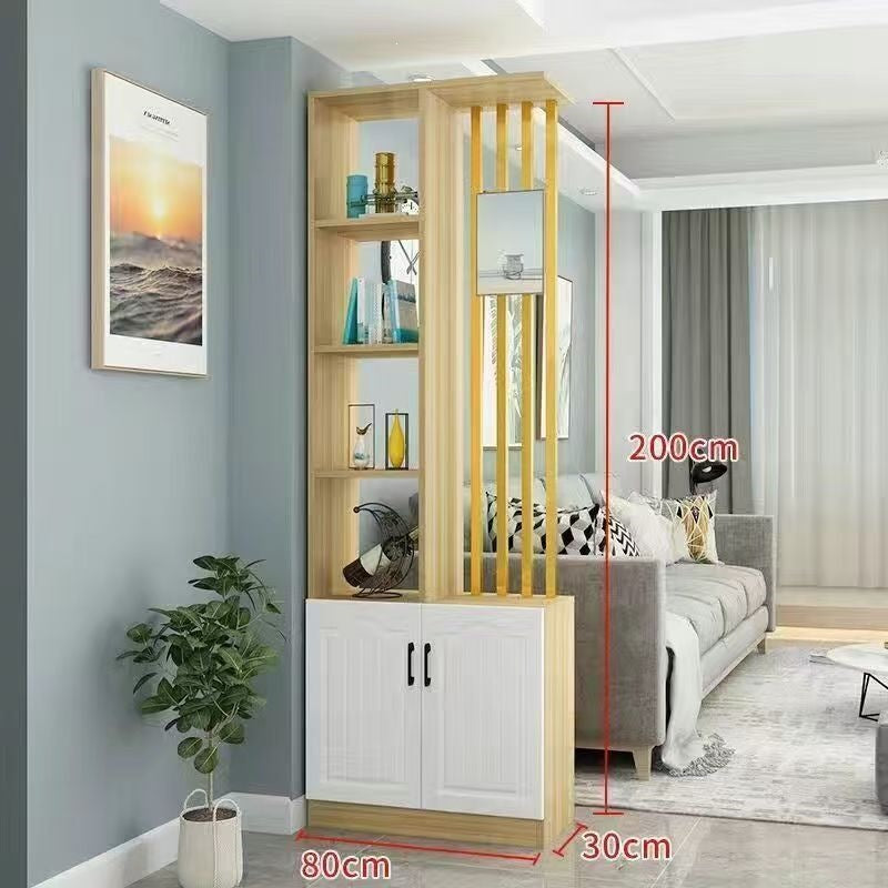 Entrance door shoe cabinet, entrance cabinet, all-in-one screen partition, living room cover, wine cabinet, storage rack, prosperous decoration cabinet