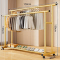 [bold 25mm pipe diameter] 150cm-gold parallel bars + wheels