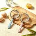 Stainless steel mesh drain for home kitchen tool soy milk filter sieve flour baking milk tea ceramic handle fence