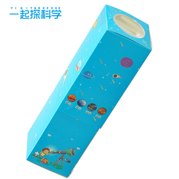 Children DIY self-made paper telescope, kindergarten science and technology teaching aids, small production of science experiment toys