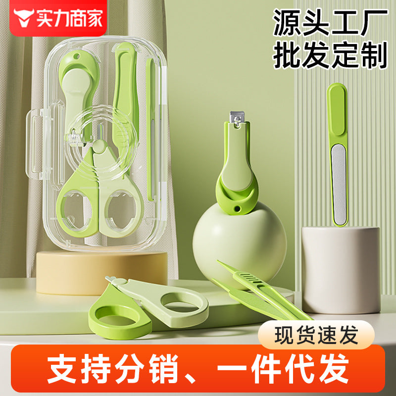 Newborn & infant nail care set: anti-pinch safety scissors & clippers for gentle baby grooming