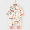 Baby pure cotton sleeping bag with split legs and anti-kicking quilt kids constant temperature baby one-piece pajamas all year round style small and medium-sized children sleeping bag