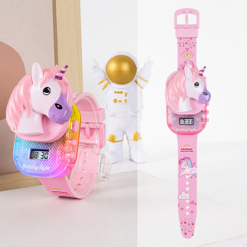 Kids' sliding cover cartoon music electronic watch - toy watch for boys and girls - kuromi style gift