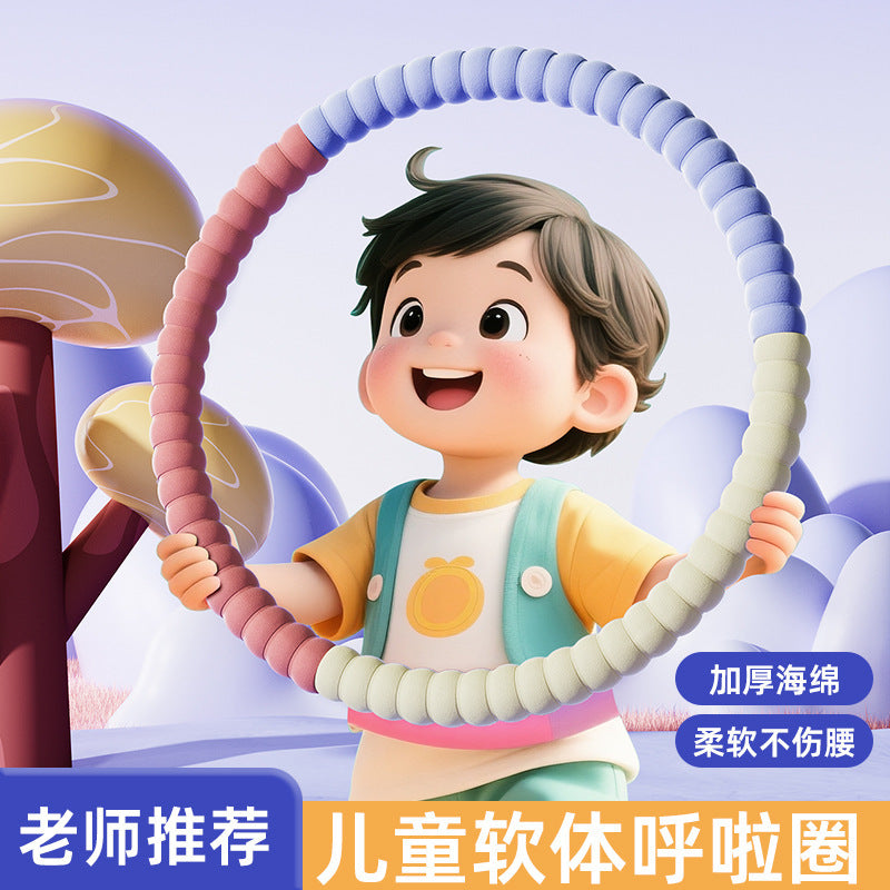Kids' hula hoop - specifically designed for elementary school and kindergarten students (ages 6-12) - soft, safe, and fun for boys and girls