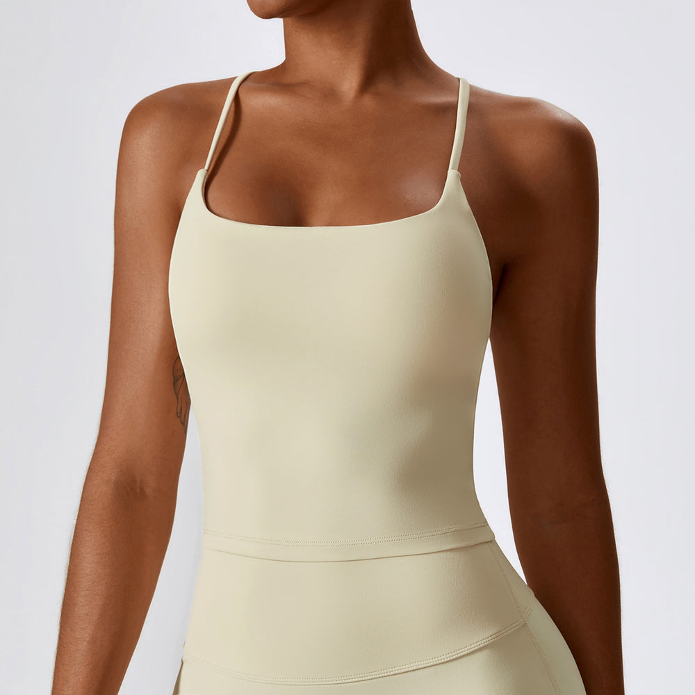 Tight-fitting nude beauty back yoga vest women's inner tops outwear sports bra running fitness vest women 8232