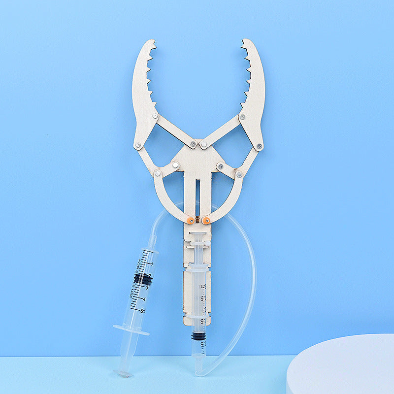 Hydraulic manipulator stem puzzle teaching aids children's creative science small experiment primary school students technology production material package