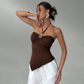 Fashionsense new arrival haltertube top vest women's summer silm inner sleeveless pure desire shortoutweartops