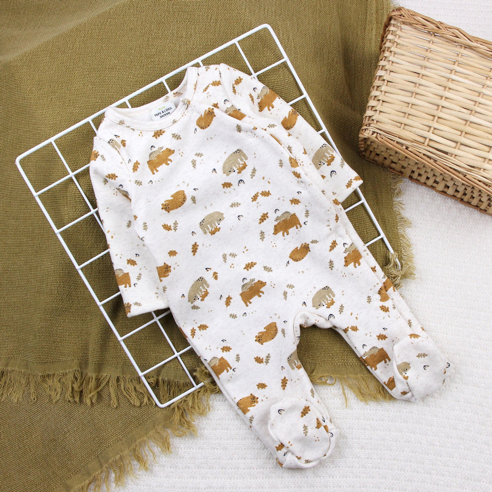 Newborn baby romper long sleeve jumpsuit autumn winter thickened sleepsuit clothes foreign trade children's wear bodysuit