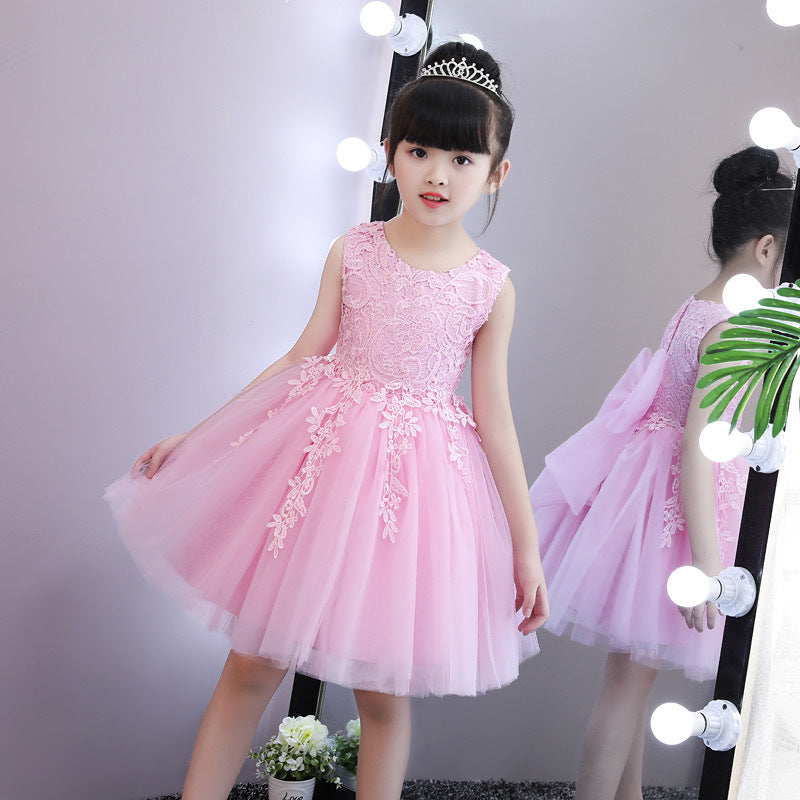 Special offer: summer children's princess dress performance costume - toddler & kids' formal wear, kindergarten stage outfit, girls' dress & vest set