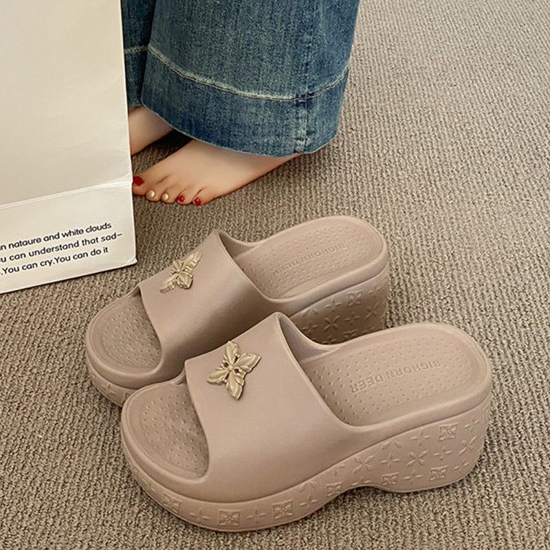 New women's platform sandals - summer fashion high heel slides, wedge heel slippers, and flip-flops for women