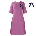 D572 women's foreign trade   new fashion elegant solid color loose plus size african dress
