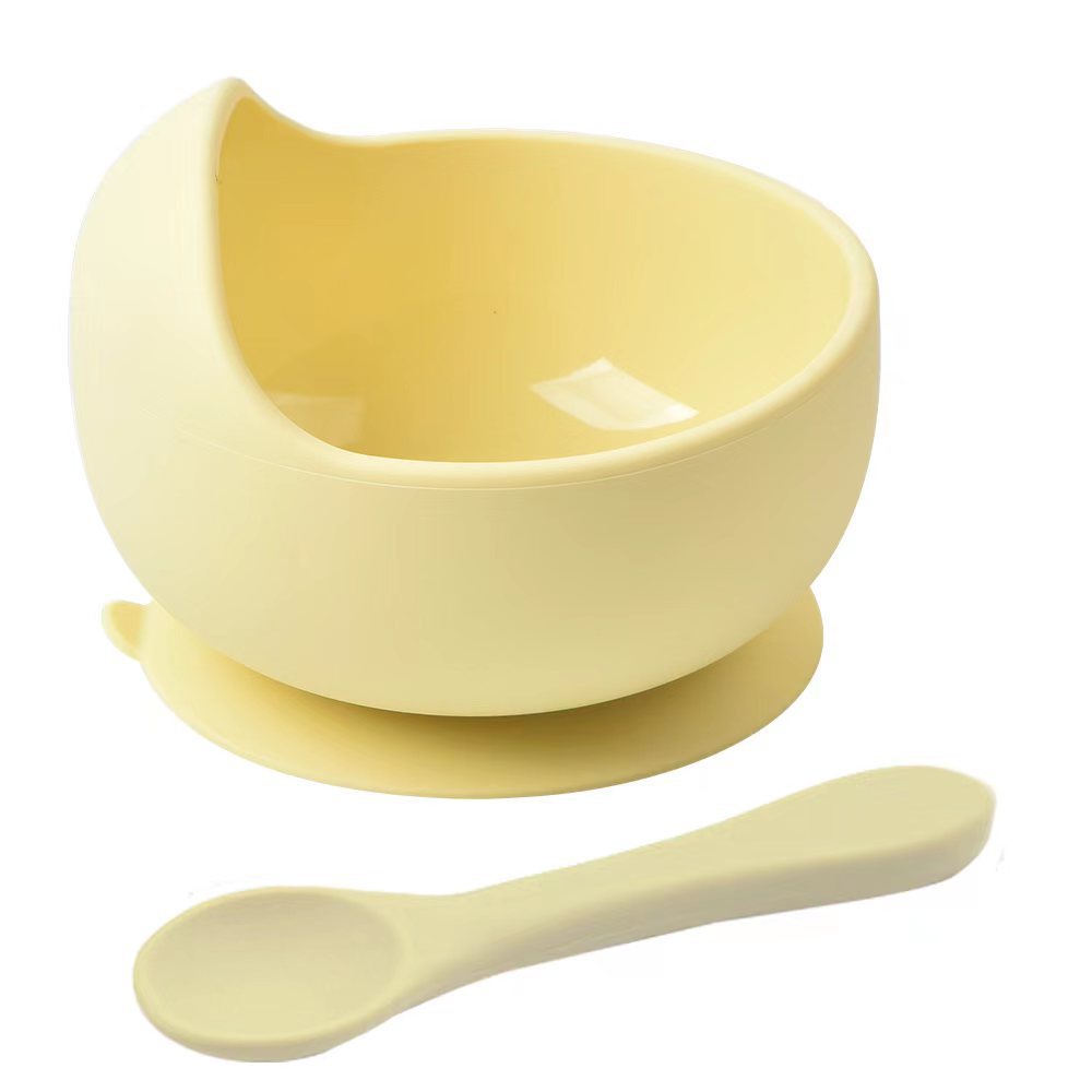 Wow! kids' silicone feeding bowl - cross-border hot seller! special bowl for infants and toddlers learning to eat independently - suction bowl