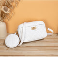 Xiaoxiangfeng bag two-piece set 2023 new diamond messenger bag women's storage bag simple large-capacity cosmetic bag