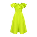 D367 european and american style independent fashion website summer chic ruffle hem maxi dress banquet evening gown cross-border dress