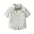 Children's spring new arrival cross-border korean style kids' set printed short-sleeve shirt boys' outfit baby's first birthday dress