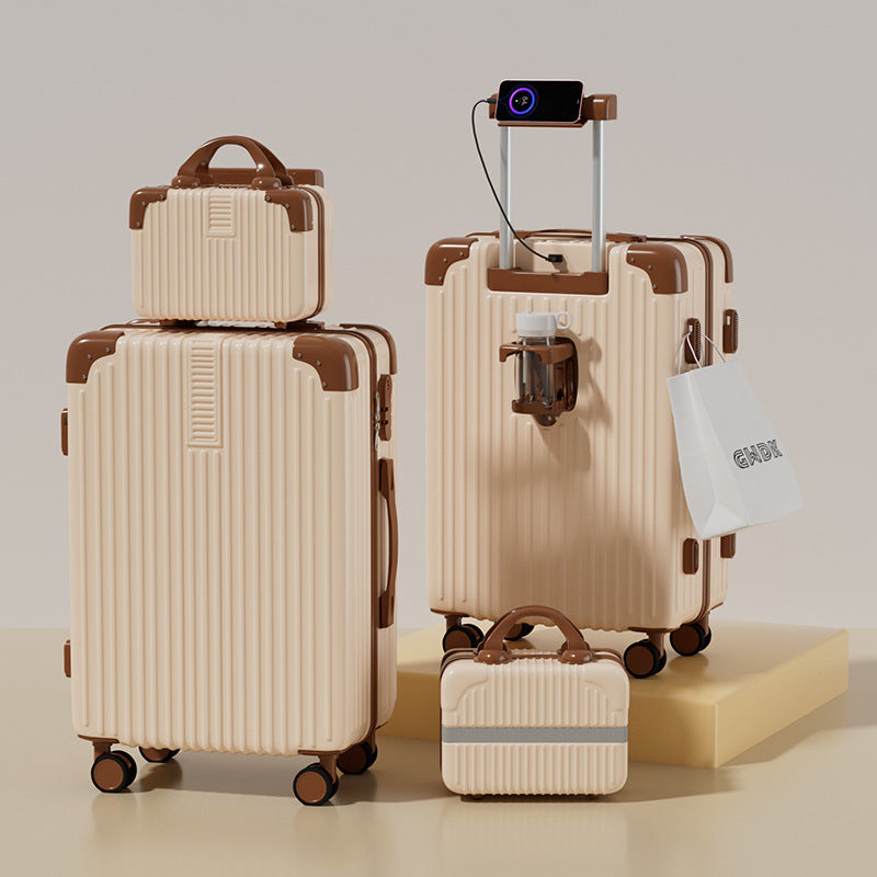 New multi-functional child and mother suitcase, large-capacity men's and women's trolley case, universal wheel password case, suitcase 20 inches