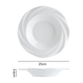 Minimalist pure white ceramic dinnerware set for home, restaurant, and hotel use - porcelain plates, creative plating, and dessert bowls