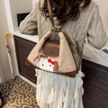 2025 new women's bag: autumn/winter retro versatile crossbody bag, fresh & sweet polka dot single/double shoulder bag, commuter bag