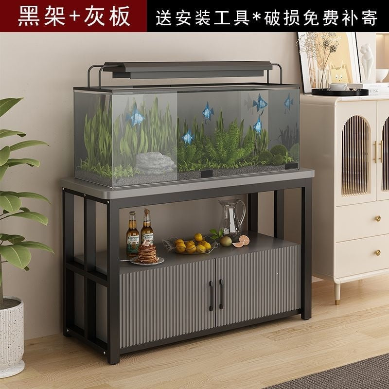 Fish tank cabinet living room fish tank rack load-bearing bottom base storage rack iron fish tank bottom frame for home multi-layer storage cabinet