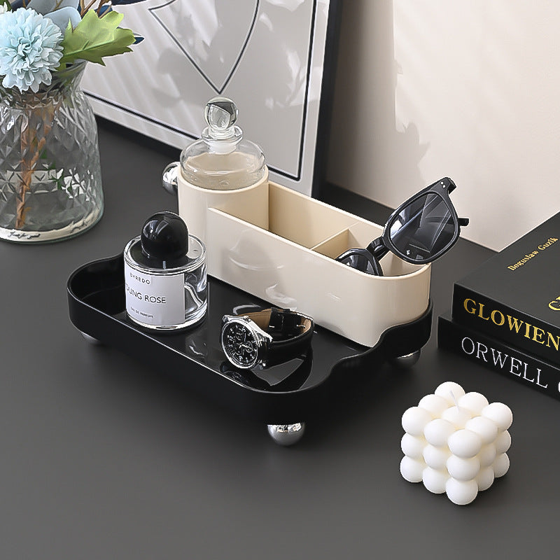 Entrance sundries storage box Office desktop storage set Dresser storage holder Makeup brush storage bucket Pen holder