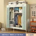 Simple wardrobe for home bedroom steel frame thickened and thickened steel pipe assembled cloth wardrobe rental room strong and durable cabinet