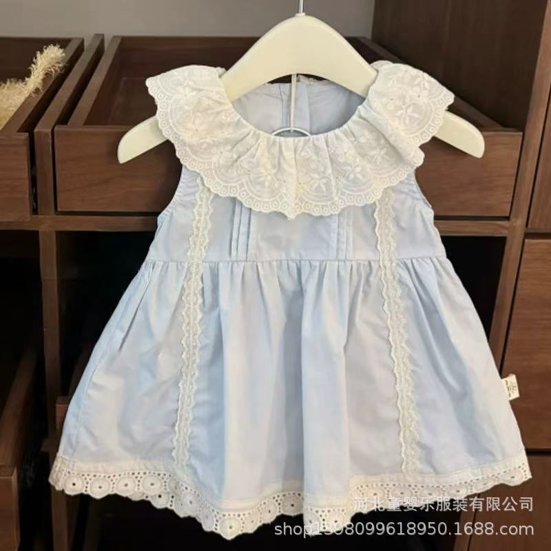 Newborn full month celebration romper - summer baby girl bodysuit dress - cute summer lightweight onesie
