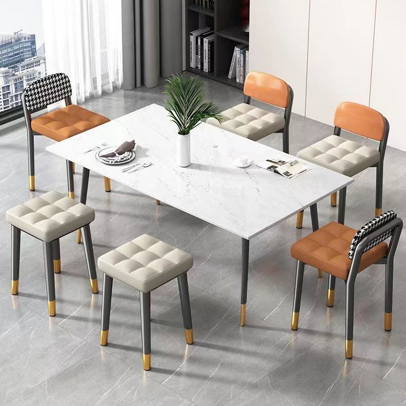 Stool back chair bedroom dressing table makeup chair for home stackable soft pack restaurant dining chair bar chair accessible luxury