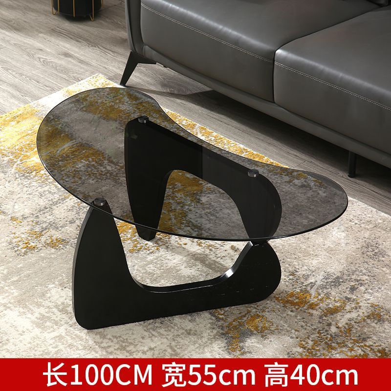 Internet celebrity designer yaguchi yu glass coffee table living room accessible luxury small apartment for home creative classy sofa side table