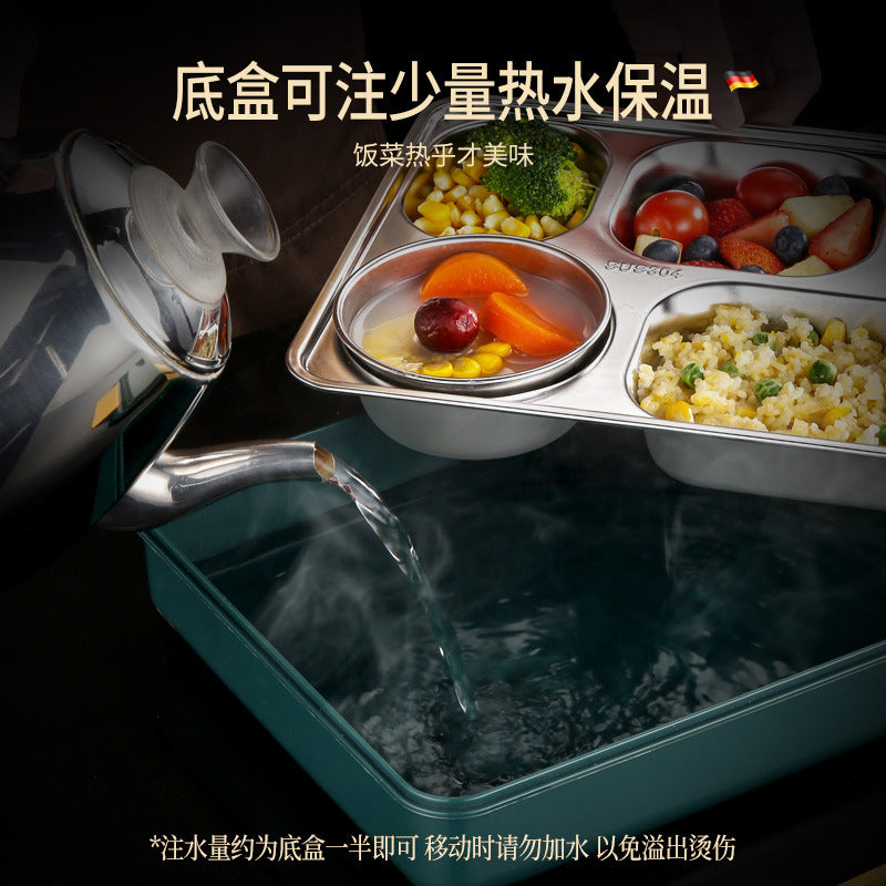 304 stainless steel lunch box, student-specific cafeteria, rice compartment for boys, large-capacity office workers, portable lunch box