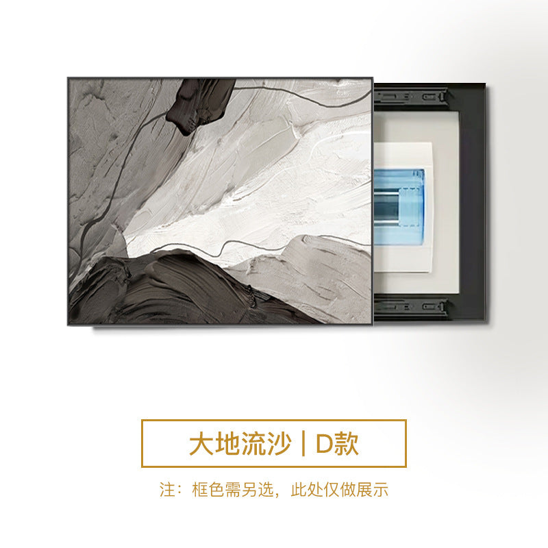 Abstract meter box decorative painting modern simple occlusion box restaurant switch distribution box living room aisle switch hanging painting