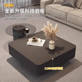 For home tea table living room glass black light luxury slate modern casual combination coffee table small apartment square sense for home