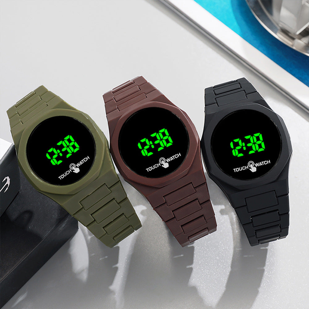 Wholesale men's electronic watches for export: southeast asia, middle east, and arab markets - led plastic sets with butterfly clasp, available for men and women