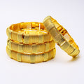 Dubai style mesh pattern cut out gold-plated bracelet retro wide buckle bracelet middle eastern ethnic style jewelry supply wholesale