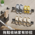 Towel rack bathroom punch-free wall-mounted storage rack bathroom towel single pole toilet bathroom storage rack