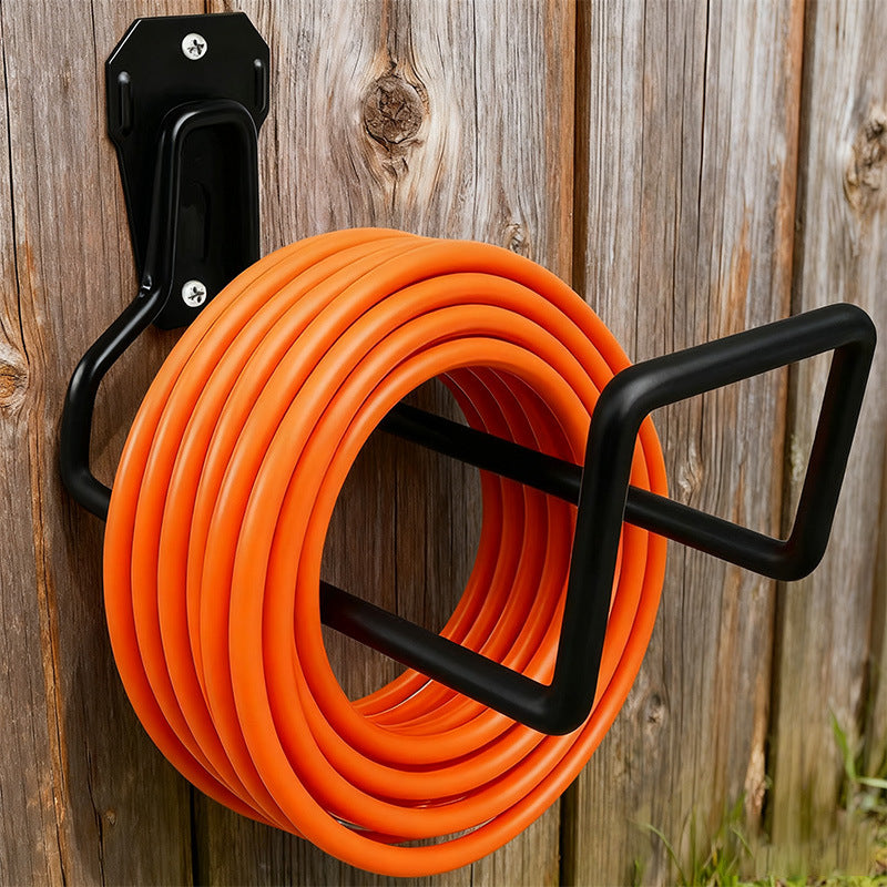 Heavy-duty metal hose holder wall mount easy installation garden hose water pipe hook expandable hose water pipe rack