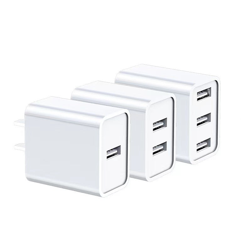 5v2a charging head 3c certified multi-port usb fast charging mobile phone charger multi-plug power adapter wholesale