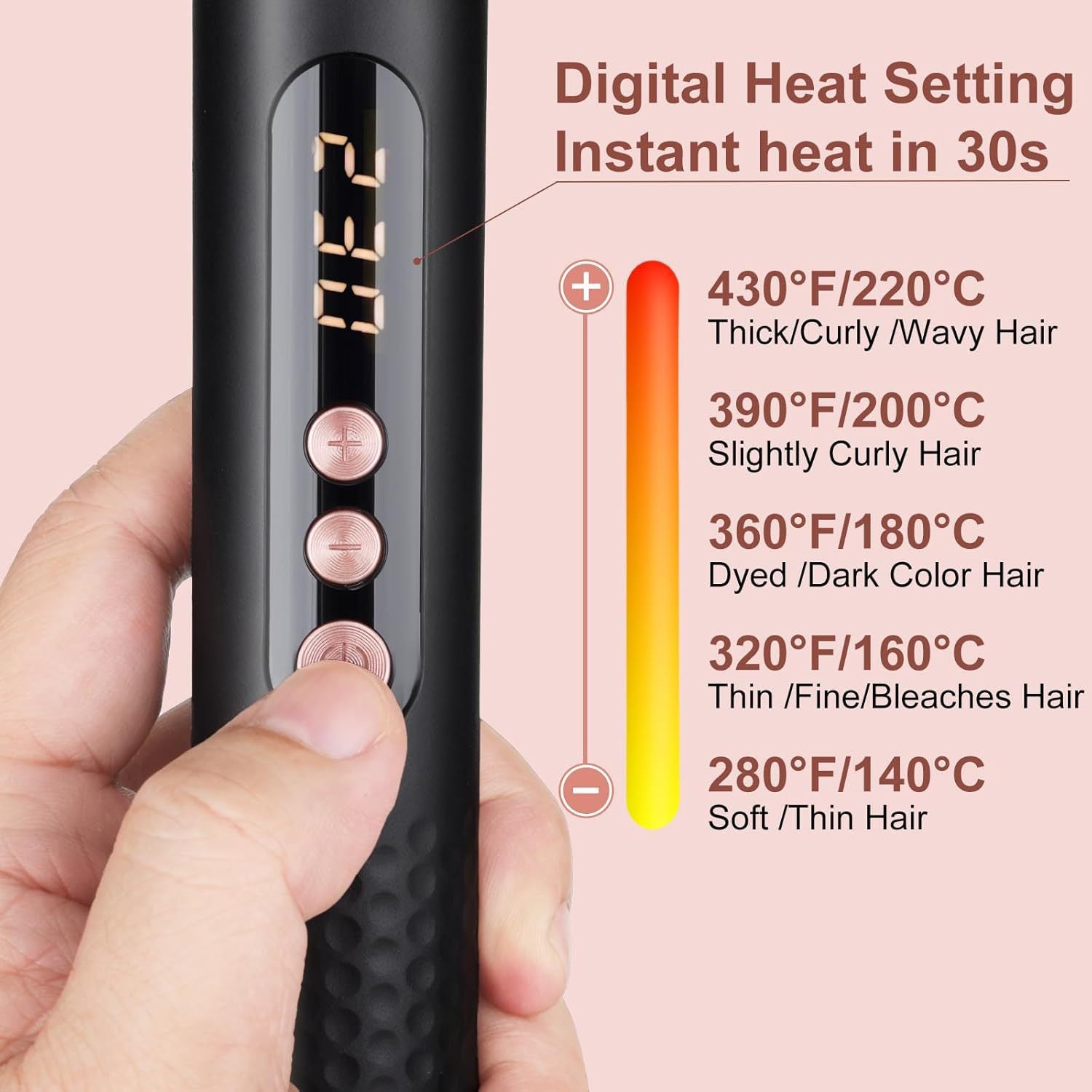 's new 6-in-1 tube changer curling iron LCD LED display curling straight dual-purpose changer curling iron curling iron