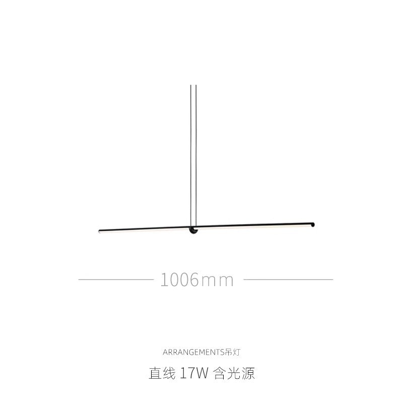 Italian arrangements modern minimalist geometric line restaurant pendant light creative magnetic combination dining table lamp