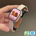 Huaqiangbei smartwatch for women - nfc, heart rate monitoring, bluetooth calling, magnetic leather strap, couple's sports band