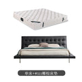 Onda bed italian normcore genuine leather bed house large flat designer 2* 2m master bedroom double bed double bed black