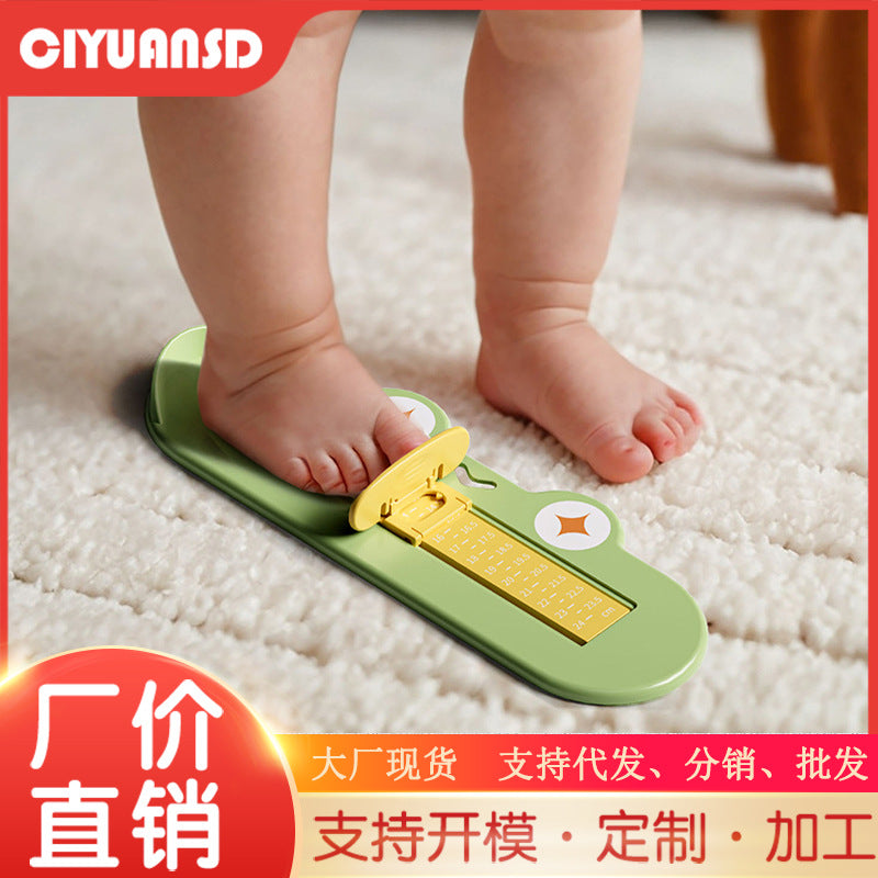 Kids' cartoon foot measuring device - baby foot length & shoe insole length measuring tool - home use infant shoe buying aid - foot measuring ruler wholesale