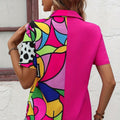 wholesale women's short-sleeved shirts, trendy shirt with hot-selling cross-border print designs, dropshipping available