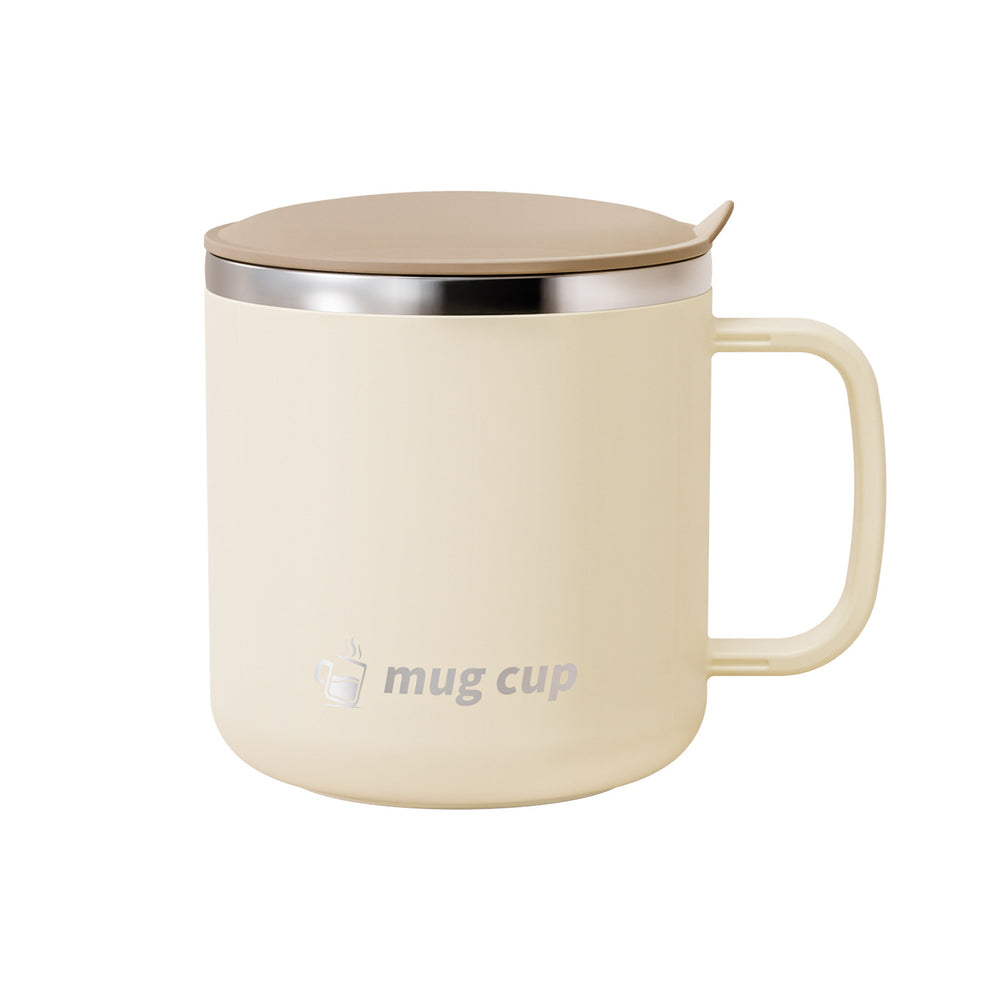 316 stainless steel mug with lid, 400ml double-walled insulated coffee cup, stylish water bottle for office and home use