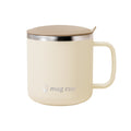 316 stainless steel mug with lid, 400ml double-walled insulated coffee cup, stylish water bottle for office and home use