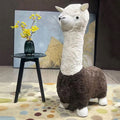 Alpaca chair stuffedkids stool soft stool lazy sofa single casual cartoon doll seat solid wood animal chair