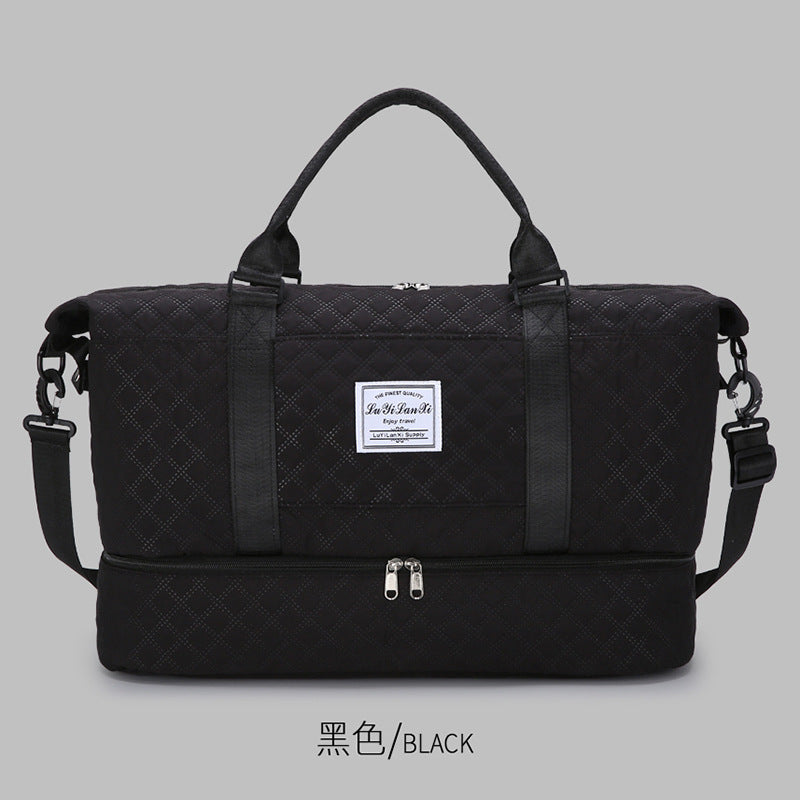 Outdoor business trip short trip bag large capacity fashion leisure fitness bag dry and wet separation moving luggage storage bag