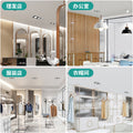 Double-head downlight double-hole embedded ultra-thin rectangular simple lamp living room aisle entrance ceiling led spotlight bold
