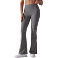 New arrival cross-border double-sided brushed pure color high waistcasual sports wide-leg pants sports running fitness yoga bell bottoms